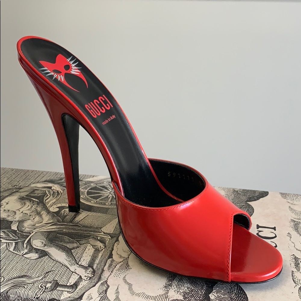 Gucci Red and Black Heels